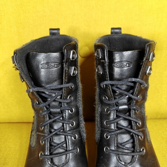 KEEN  Bern Baby Bern Black Leatger Lace Boot Women's Size 5.5 - Picture 8 of 12